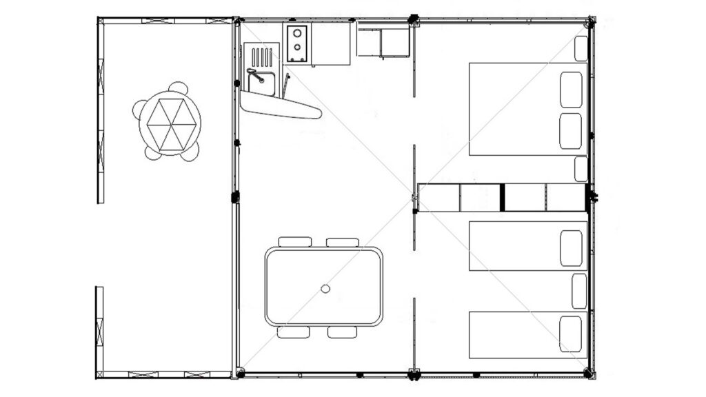 Plan des chalets